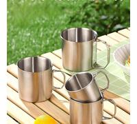 1 pezzo Tazza pieghevole in acciaio inossidabile 304 per uso esterno, adatta per campeggio, escursionismo e stoccaggio portatile per bere, conosciuta anche come una tazza. 250ml,350mlColore unicoAccia