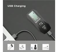 1 pezzo Telemetro laser mini da 40M, telemetro laser portatile, telemetro laser digitale ad alta precisione, ricarica USB, modalità di misurazione multiple, adatto per rilievi edilizi e decorazione de