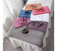 1 pezzo Telo da massaggio extra large assorbente con foro per il viso, telo da letto per tavolo da massaggio spesso, in materiale in fibra morbida, anti-sporco, accessorio essenziale per salone di bel