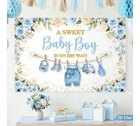 1 pezzo Telo di sfondo per doccia per bambino, "Un dolce bambino è in arrivo", telo di sfondo, decorazione per set fotografico, telo decorativo appeso, decorazione per doccia per bambino, decorazione 