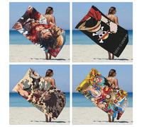 1 pezzo Telo mare in microfibra One Piece Gear 5 anime, resistente alla sabbia, asciugatura rapida, ideale per piscina, regalo per donne, viaggio, palestra, doccia, campeggio 80*160,90*180,70*140,50*7