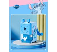 1 pezzo Temperamatite manuale ufficiale Disney Lilo & Stitch, accessorio da scrivania estetico con manovella, articolo di cartoleria resistente per ufficio e studio, regalo da collezione per fan Disne