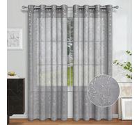 1 pezzo Tenda trasparente metallica argento, tenda filtrante per luce esterna per finestra, tendina semi-resistente con paillettes metalliche per soggiorno, tende decorative per balcone all'ingresso 1