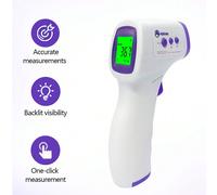 1 pezzo Termometro digitale senza contatto per la fronte, ad alta precisione, termometro a infrarossi senza contatto, supporta misurazione ripetuta - Questo prodotto non include la batteria ABS