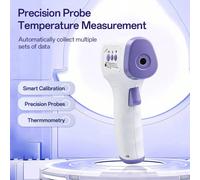 1 pezzo Termometro infrarossi senza contatto, misura la temperatura corporea, con ampio display LED (batterie non incluse), termometro digitale infrarossi ad alta precisione Tagli UnicaABS