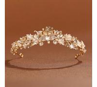 1 pezzo Tiara elegante e alla moda in lega, adatta come accessorio per capelli per la corona da sposa, festa di nozze, San Valentino Tagli UnicaLega di zinco