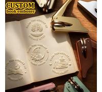 1 pezzo Timbro personalizzato per libri, "Dalla biblioteca di", semplice, accessori da biblioteca per bibliofili, timbro per libri per insegnanti, biblioteche domestiche, Ex Libris Embosser il tuo des