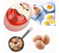 1 pezzo Timer a uovo che cambia colore - Misura accuratamente uova sode e morbide con indicatore sensibile, l'indicatore che cambia colore segnala quando le uova sono pronte Tagli UnicaABS