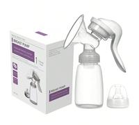 1 pezzo Tiralatte manuale post-parto, indolore e con aspirazione elevata, macchina per la mungitura per donne in gravidanza e post-parto, portatile, regalo di Ognissanti e Natale Polipropilene