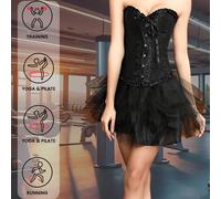 1 pezzo Top con sovrapposizione e sottoseno da donna, oltre a training per la vita in taglie 12 con ossa o in vita elastica, edizione speciale Ognissanti/Natale shapewear sportivo L,M,S,XL,XS,XXL,XXXL