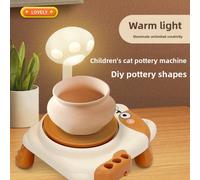 1 pezzo Tornio elettrico per bambini per modellare l argilla, giocattolo artigianale fai-da-te in ceramica ad aria secca, perfetto per attività quotidiane per bambini, coppie e famiglie, regali per va