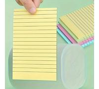1 pezzo totale 800 pagine Sticky Notes Set, 1 pezzo 200 pagine, portatile foderato auto-adesivo memo pad per prendere appunti, ufficio, casa e scuola, carta (1 set) (M)