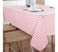 1 pezzo Tovaglia casual e dolce a quadri, assorbente e riutilizzabile, delicata sulla pelle, adatta per picnic, feste, soggiorno, sala da pranzo, decorazione della casa, primavera/estate 39" L x 55" L