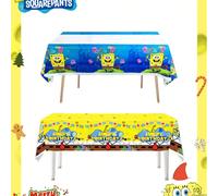 1 pezzo Tovaglia monouso a tema Spongebob, forniture per feste, decorazioni per feste di compleanno, crea la migliore atmosfera per feste di vacanza, adatta per riunioni con amici, decorazione perfett