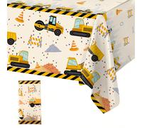 1 pezzo Tovaglia/Runner da tavolo a tema veicoli da costruzione, adatto per feste di compleanno a tema veicoli da costruzione, festa di nascità, gender reveal festa, feste per neonati, riunioni famili