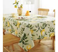 1 Pezzo Tovaglia Stampata Con Limoni In Pvc E Tessuto Non Tessuto Per Cucina, Soggiorno E Feste 100x100 cm,100x140 cm,140x180 cm,140x220 cm,140*140cmPolicloruri di vinile