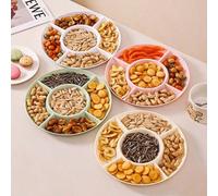 1 pezzo Tray di servizio per spuntino da festa con cuore spezzato, piatto per antipasti, spuntino B, vassoio per schizzi multistadio B Trail, Nut, Candy, Fruit *, Trapano di plastica riutilizzabile co