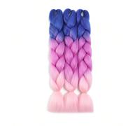 1 pezzo Treccia capelli XXL da 24 pollici - 100g/pezzo, capelli sintetici multicolore tipo yaki per donne, estensioni di capelli sintetiche morbide per trecce a scatola, intrecci, code di cavallo; ide