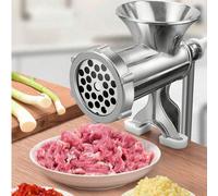 1 pezzo Tritacarne manuale, portatile e facile da usare, adatto per uso domestico o all'aperto Tagli Unica,S-1 pz.,M-1 pz.Acciaio inossidabile