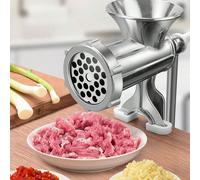 1 pezzo Tritacarne multifunzionale domestico in lega di alluminio manuale, macchina da cucina, pressa per salsicce e pasta, tritaverdure e frutta 2 pezzi【S+M】,1 pz-M,1 pezzo-SLega di alluminio