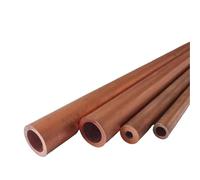 1 Pezzo Tubo Rame Puro T2 Rigido Retto - OD 24-27mm, Spessore 1-5mm, 100-500mm, Alta Precisione per Industria Medica/Chimica/Alimentare(L100mm,24x3mm)