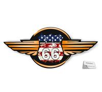 1 pezzo USA Route 66 adesivo retrò US Army America stella sticker (R20/2/2)