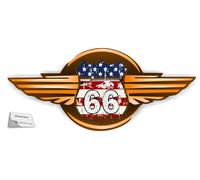 1 pezzo USA Route 66 adesivo retrò US Army America stella sticker (R20/2/3)
