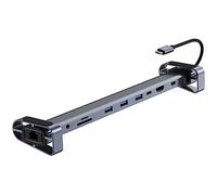 1 pezzo USB C HUB Tipo C a -Compatibile 3.5mm Audio Jack Adattatore USB 3.0 10 in 1 Tipo C HUB Dock USB C Splitter Laptop Stand