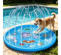 1 pezzo Vasca estiva per il bagno e il gioco degli animali domestici - Crea un paradiso rinfrescante in stile domestico per cani, con protezione anti-schizzi rinforzata, riutilizzabile, piscina d'acqu