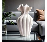 1 pezzo Vaso cilindrico rotondo in ceramica a righe contemporaneo, vaso decorativo per fiori per forniture idroponiche, decorazione per la casa, decorazione di Roma, decorazione per matrimoni, decoraz