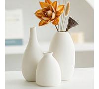 1 pezzo Vaso da fiori in ceramica bianca, piccolo, vaso centrotavola per matrimoni, vaso per piante e fiori, decorazione per casa, soggiorno e scrivania M,S,H,A,B,C,D,E,F,G,IArgilla polimerica
