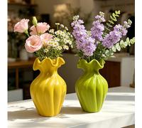 1 pezzo Vaso d'arte di lusso - Decorazione di alta gamma, adatto per stanze modello e complementi d'arredo, decorazione con fiori secchi | Decorazione per la casa, decorazione retrò per la stanza, dec
