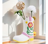 1 pezzo Vaso/Fioriera a forma di stivale da pioggia in ceramica dipinta a mano, Fioriera da giardino unica, Decorazione per la casa per tavolo, mensola, tavolo da pranzo, soggiorno, decorazione di fat