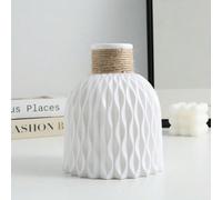 1 pezzo, Vaso in plastica semplice e pratico, vaso per esposizione di fiori artificiali, solo per fiori secchi/artificiali (non per acqua), decorazione domestica quotidiana e organizer da scrivania, d