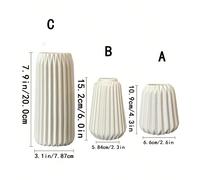 1 pezzo Vaso in stile Origami bianco con design minimale, vaso per fiori GUKJOB, vaso decorativo bianco per erba pampa, piccolo vaso per decorazioni domestiche, soggiorno, sala da pranzo, fattoria, uf