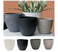 1 pezzo Vaso per bonsai in pietra imitata opaca, vaso per piante da interno di grande capacità, vaso decorativo per balcone, soggiorno e decorazione della casa, adatto per la coltivazione di fiori e b