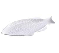 1 Pezzo Vassoio da Cucina in Ceramica Forma Pesce 41 x 19 x 3 cm