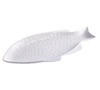1 Pezzo Vassoio da Cucina in Ceramica Forma Pesce 47 x 22 x 3,5 cm
