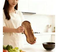 1 pezzo Vassoio in legno, adatto per snack, cena, tè pomeridiano e sushi - Vassoio in legno per snack, dessert, formaggio, pane, colazione, frutta, per decorazione piano cucina e sala da pranzo Vassoi