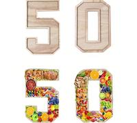 1 pezzo Vassoio in legno con numeri per compleanni, include le cifre da 0 a 9, vassoio commemorativo in legno per la laurea del 2026, può essere utilizzato come vassoio per spuntino, organizer per gio