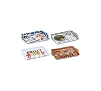 Regalo Italiano Vassoio Rettangolare Melamina Ass. 21 x 14,5 Cm H 2 Cm Multicolor 1 Pz