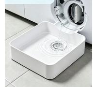 1 pezzo Vassoio per acqua della lavatrice bianco, decorazione per la casa, essenziale pratico e durevole per la pulizia e la manutenzione, previene efficacemente le perdite d'acqua e la contaminazione