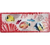 1 Pezzo Vassoio Rettangolare in Melamina Alyssa 27 x 11 x 2 cm 2 Decori