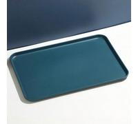 1 pezzo Vassoio rettangolare in plastica di grandi, medie e piccole dimensioni per organizzazione in cucina, ristorante, casa, uso domestico, commerciale, durevole, facile da pulire, multiuso, lavabil