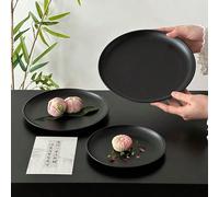 1 pezzo Vassoio rotondo in acciaio inossidabile, vassoio multiuso per frutta, adatto per la decorazione del tavolo, dessert, snack, biscotti, uso domestico e cucina, adatto anche per il Ramadan L,M,S,