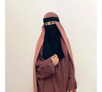 1 pezzo Velo in chiffon monocromatico da donna, adatto per hijab, niqab, burqa, velo, foulard e fascia per capelli abaya Colore unicoPoliestere