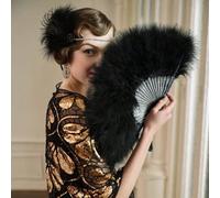 1 pezzo Ventaglio di piume alla moda per l'estate, esibizioni sul palco, ballo di gruppo, fotografia, pubblicità, passerella cheongsam, mostre, uso come ventaglio Tagli UnicaGraficoPolipropilene