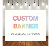 1 pezzo Vinile personalizzabile con vari disegni di sfondo, come logo, ritratto, foto e altri stili grafici, per famiglia, festa o sfondo 180*120cm,7*5FT(210*150 cm),5*3FT (150*100 cm),8*6FT(240*180 c