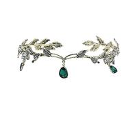 1 pezzo vintage corona nuziale tiara copricapo da donna con strass per capelli da sposa con corone per capelli alla moda, 15 * 4 cm, lega, No