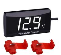 1 Pezzo Voltmetro Digitale, Impermeabile DC 12V LED Con Schermo per Moto, Auto C